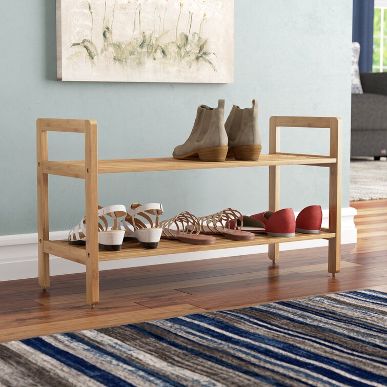 Two tier shoe discount rack